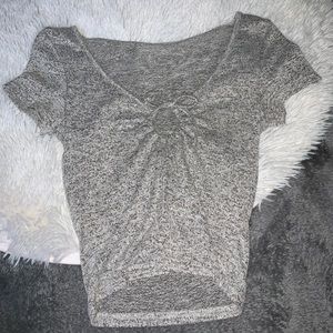 pacsun cropped tie top